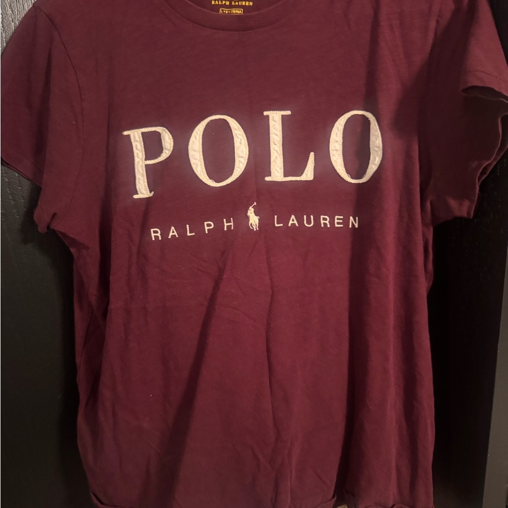 Polo by Ralph Lauren Women's Maroon Tee